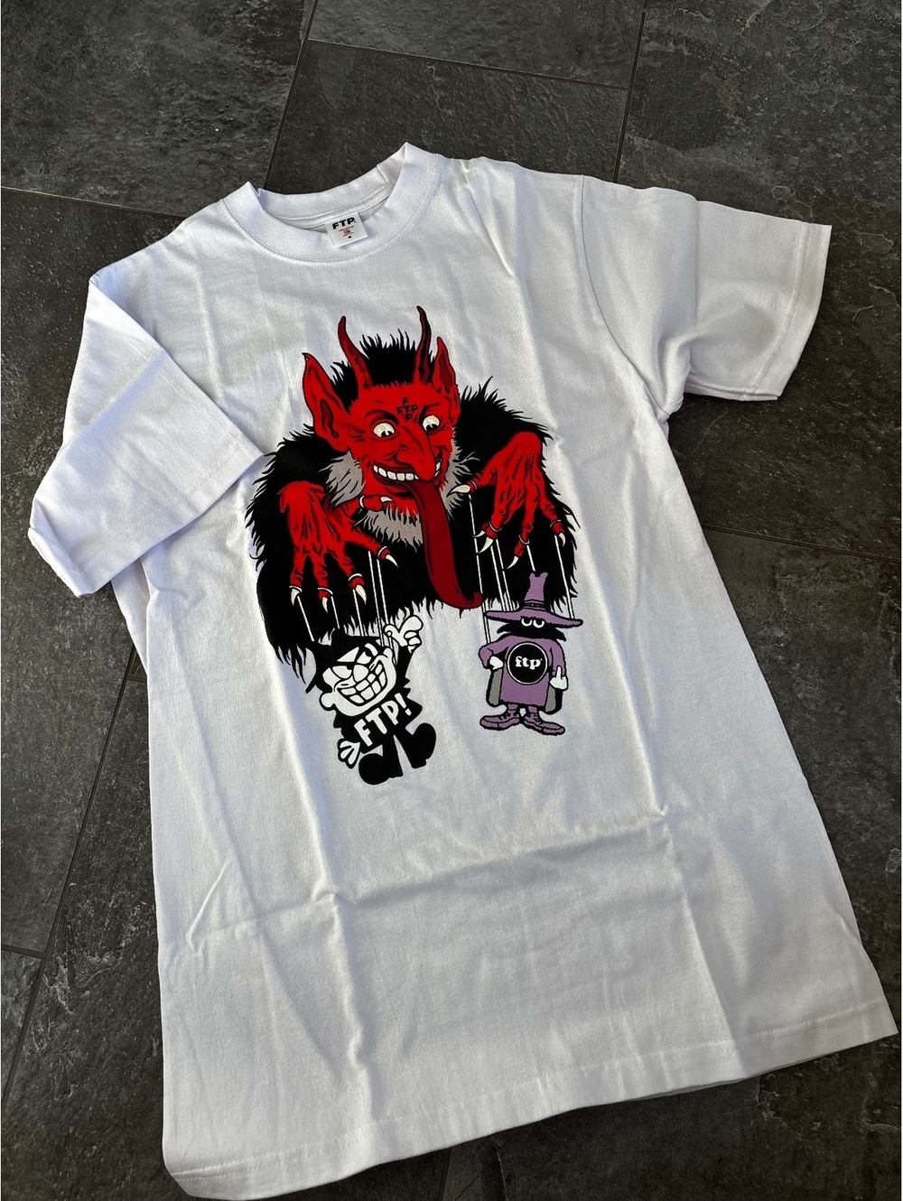 FTP Krampus Christmas Puppeteer Tee White/Medium